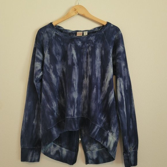 Canyon River Blues Womens Sz L Long Sleeve Tie Dye Terry Sweatshirt Hippie Top - Picture 4 of 11